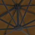  Parasol ogrodowy z przenośną podstawą, taupe