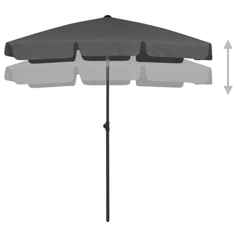 Parasol plażowy, antracytowy, 180x120 cm Parasol plażowy, antracytowy, 180x120 cm
