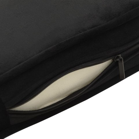Sofa dla psa, czarna, 60x43x30 cm, plusz i sztuczna skóra Sofa dla psa, czarna, 60x43x30 cm, plusz i sztuczna skóra
