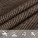  Żagiel przeciwsłoneczny, 160 g/m², brązowy, 3x3 m, HDPE