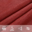  Żagiel przeciwsłoneczny, 160 g/m², czerwony, 3x6 m, HDPE