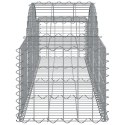  Kosze gabionowe, 4 szt, 200x50x40/60 cm, galwanizowane żelazo