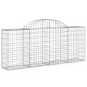  Kosze gabionowe, 6 szt, 200x30x80/100 cm, galwanizowane żelazo