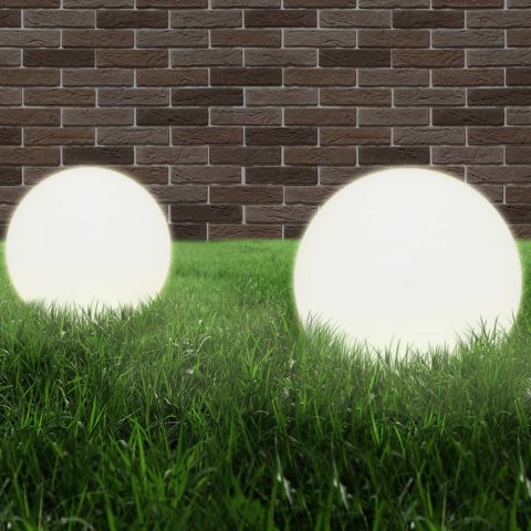 Lampy ogrodowe LED, 4 szt., kuliste, 40 cm, PMMA Lampy ogrodowe LED, 4 szt., kuliste, 40 cm, PMMA