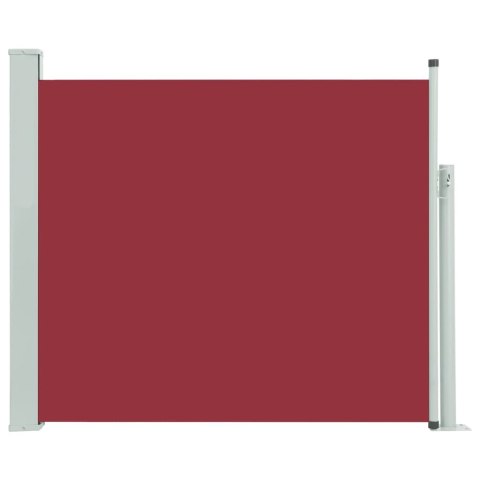 Wysuwana markiza boczna na taras, 100 x 300 cm, czerwona Wysuwana markiza boczna na taras, 100 x 300 cm, czerwona