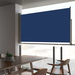  Wysuwana markiza boczna na taras, 160 x 300 cm, niebieska
