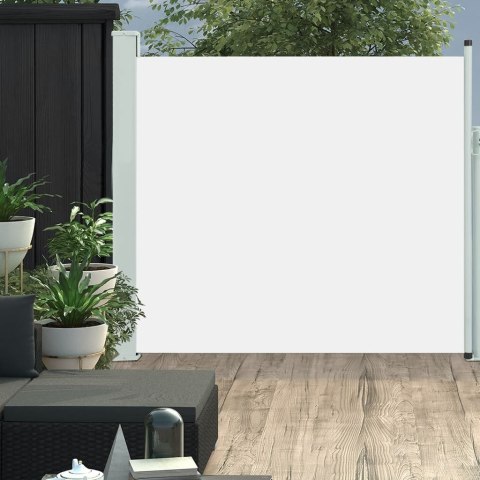 Wysuwana markiza boczna na taras, 170 x 300 cm, kremowa Wysuwana markiza boczna na taras, 170 x 300 cm, kremowa