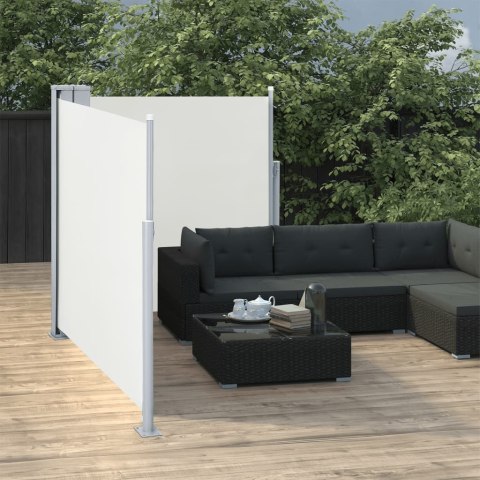 Zwijana markiza boczna, kremowa, 120 x 600 cm Zwijana markiza boczna, kremowa, 120 x 600 cm