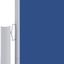  Zwijana markiza boczna na taras, niebieska, 180 x 600 cm