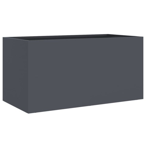Donica, antracytowa, 62x30x29 cm, stal Donica, antracytowa, 62x30x29 cm, stal
