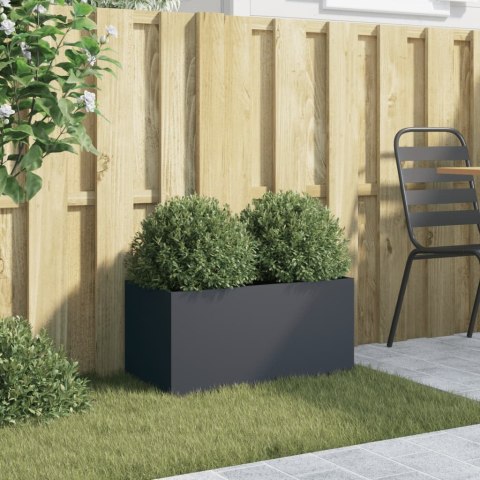 Donica, antracytowa, 62x30x29 cm, stal Donica, antracytowa, 62x30x29 cm, stal