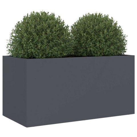 Donica, antracytowa, 62x30x29 cm, stal Donica, antracytowa, 62x30x29 cm, stal