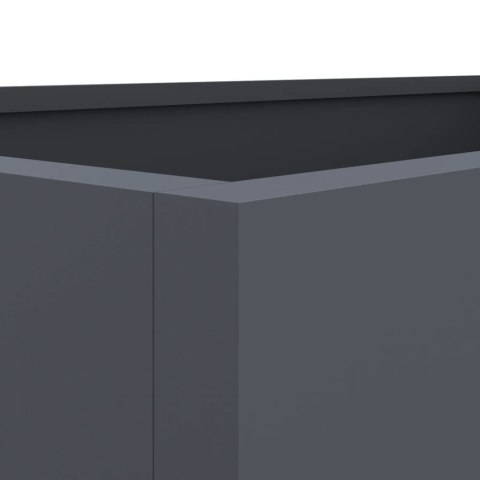 Donica, antracytowa, 62x30x29 cm, stal Donica, antracytowa, 62x30x29 cm, stal