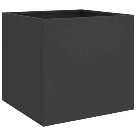 Donica, czarna, 42x40x39 cm, stal Donica, czarna, 42x40x39 cm, stal