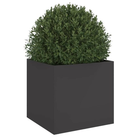 Donica, czarna, 42x40x39 cm, stal Donica, czarna, 42x40x39 cm, stal