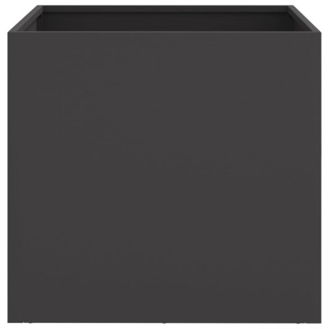 Donica, czarna, 42x40x39 cm, stal Donica, czarna, 42x40x39 cm, stal