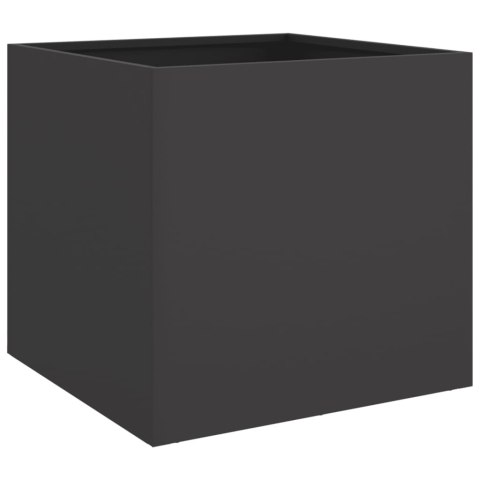 Donica, czarna, 42x40x39 cm, stal Donica, czarna, 42x40x39 cm, stal