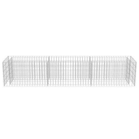 Podwyższona donica gabionowa, galwanizowana stal, 270x50x50 cm Podwyższona donica gabionowa, galwanizowana stal, 270x50x50 cm