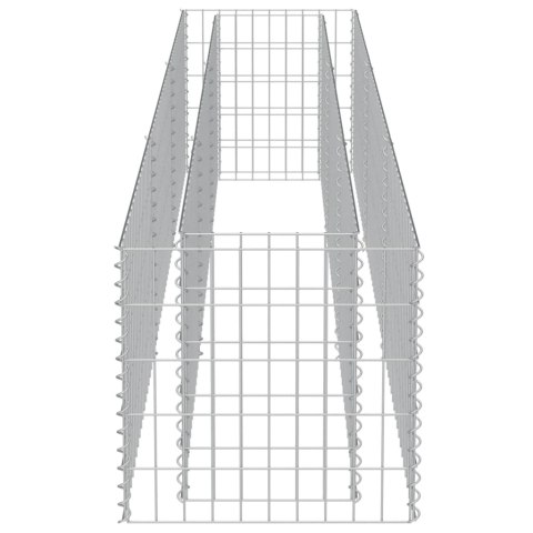Podwyższona donica gabionowa, galwanizowana stal, 270x50x50 cm Podwyższona donica gabionowa, galwanizowana stal, 270x50x50 cm