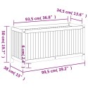  Donica ogrodowa z wyściółką, 99,5x38x50cm, lite drewno akacjowe