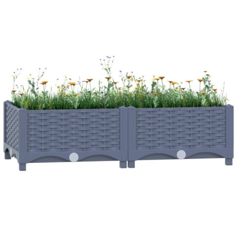 Donica do podniesionej rabaty, 80x40x23 cm, polipropylen Donica do podniesionej rabaty, 80x40x23 cm, polipropylen