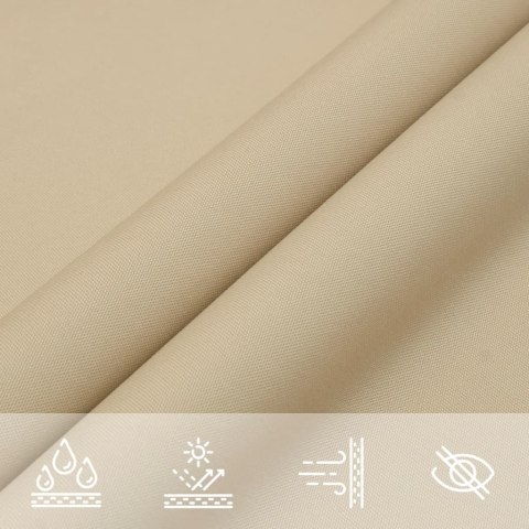 Trójkątny żagiel ogrodowy z tkaniny oxford, 3,6x3,6x3,6 m, beż Trójkątny żagiel ogrodowy z tkaniny oxford, 3,6x3,6x3,6 m, beż