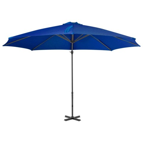 Parasol wiszący z aluminiowym słupkiem, 300 cm, niebieski Parasol wiszący z aluminiowym słupkiem, 300 cm, niebieski