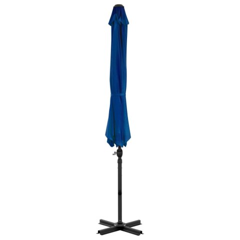 Parasol wiszący z aluminiowym słupkiem, 300 cm, niebieski Parasol wiszący z aluminiowym słupkiem, 300 cm, niebieski