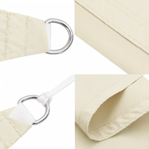 Kwadratowy żagiel ogrodowy z tkaniny oxford, 3,6x3,6 m, kremowy Kwadratowy żagiel ogrodowy z tkaniny oxford, 3,6x3,6 m, kremowy