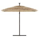  Parasol ogrodowy na stalowym słupku, brązowy, 246x246x230 cm
