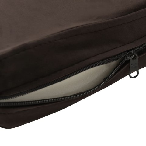 Sofa dla psa, brązowa, 81x43x31 cm, plusz i sztuczna skóra Sofa dla psa, brązowa, 81x43x31 cm, plusz i sztuczna skóra