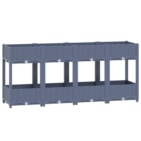 Donica do podniesionej rabaty, 160x40x71 cm, polipropylen Donica do podniesionej rabaty, 160x40x71 cm, polipropylen