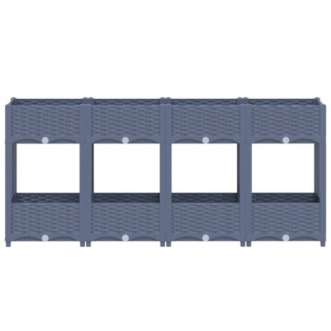 Donica do podniesionej rabaty, 160x40x71 cm, polipropylen Donica do podniesionej rabaty, 160x40x71 cm, polipropylen