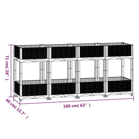 Donica do podniesionej rabaty, 160x40x71 cm, polipropylen Donica do podniesionej rabaty, 160x40x71 cm, polipropylen
