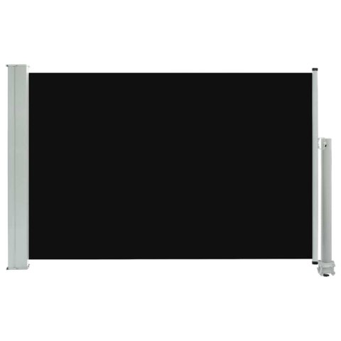 Wysuwana markiza boczna na taras, 60 x 300 cm, czarna Wysuwana markiza boczna na taras, 60 x 300 cm, czarna