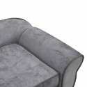 VidaXL Sofa dla psa, szara, 72x45x30 cm, pluszowa