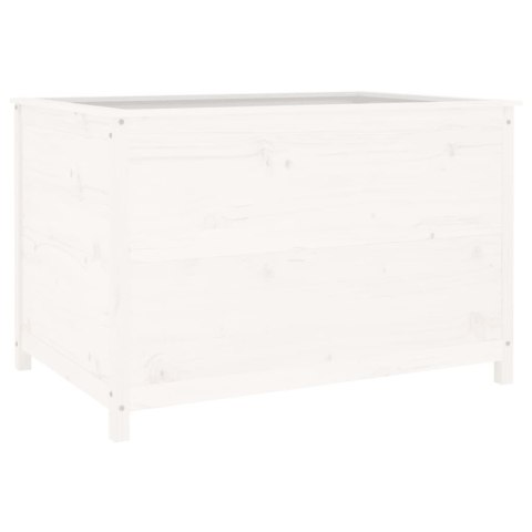 Podwyższona donica ogrodowa, biała, 119,5x82,5x78 cm, sosna Podwyższona donica ogrodowa, biała, 119,5x82,5x78 cm, sosna