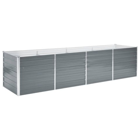 Podwyższona donica z galwanizowanej stali, 320x80x77 cm, szara Podwyższona donica z galwanizowanej stali, 320x80x77 cm, szara