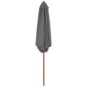  Parasol ogrodowy na drewnianym słupku, 270 cm, antracytowy