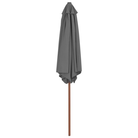Parasol ogrodowy na drewnianym słupku, 270 cm, antracytowy Parasol ogrodowy na drewnianym słupku, 270 cm, antracytowy