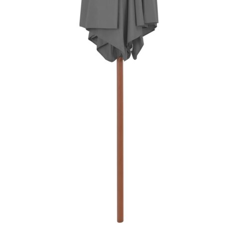 Parasol ogrodowy na drewnianym słupku, 270 cm, antracytowy Parasol ogrodowy na drewnianym słupku, 270 cm, antracytowy