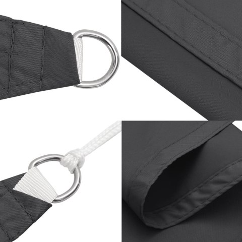 Żagiel ogrodowy z tkaniny oxford, kwadrat 3,6x3,6 m, antracyt Żagiel ogrodowy z tkaniny oxford, kwadrat 3,6x3,6 m, antracyt