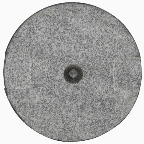 Okrągła podstawa pod parasol, granitowa, 20 kg, czarna Okrągła podstawa pod parasol, granitowa, 20 kg, czarna
