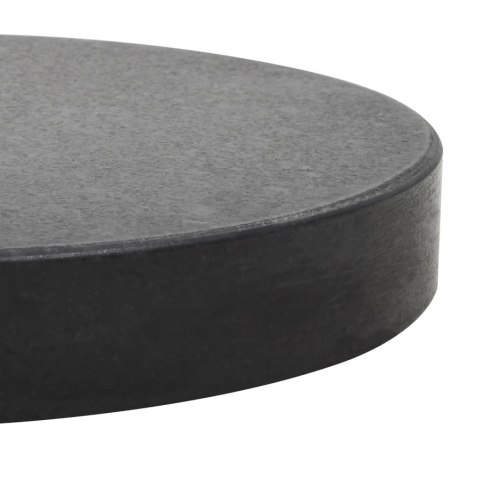 Okrągła podstawa pod parasol, granitowa, 20 kg, czarna Okrągła podstawa pod parasol, granitowa, 20 kg, czarna
