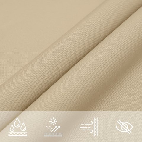 Prostokątny żagiel ogrodowy z tkaniny oxford, 2x4 m, beżowy Prostokątny żagiel ogrodowy z tkaniny oxford, 2x4 m, beżowy