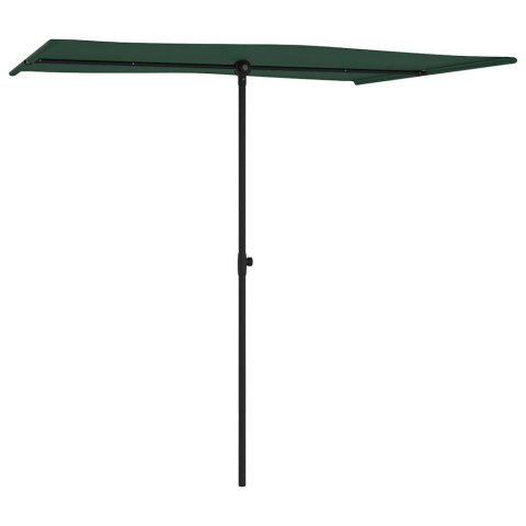 Parasol ogrodowy na aluminiowym słupku, 2x1,5 m, zielony Parasol ogrodowy na aluminiowym słupku, 2x1,5 m, zielony
