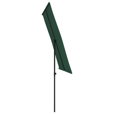 Parasol ogrodowy na aluminiowym słupku, 2x1,5 m, zielony Parasol ogrodowy na aluminiowym słupku, 2x1,5 m, zielony