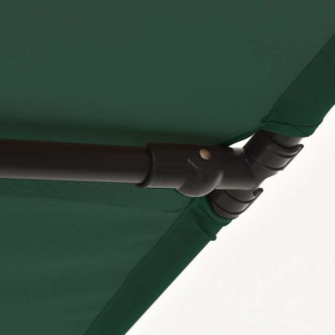Parasol ogrodowy na aluminiowym słupku, 2x1,5 m, zielony Parasol ogrodowy na aluminiowym słupku, 2x1,5 m, zielony