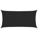  Żagiel przeciwsłoneczny, 160 g/m², czarny, 2,5x4,5 m, HDPE