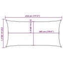  Żagiel przeciwsłoneczny, 160 g/m², czarny, 2,5x4,5 m, HDPE
